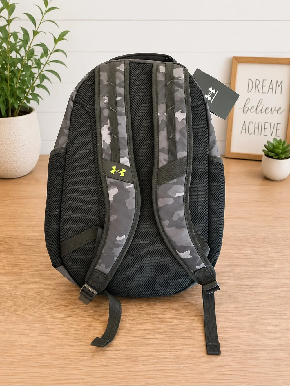 NWT Under Armour Storm Backpack | Black-Metallic Gold| 16” Laptop | Storm Water